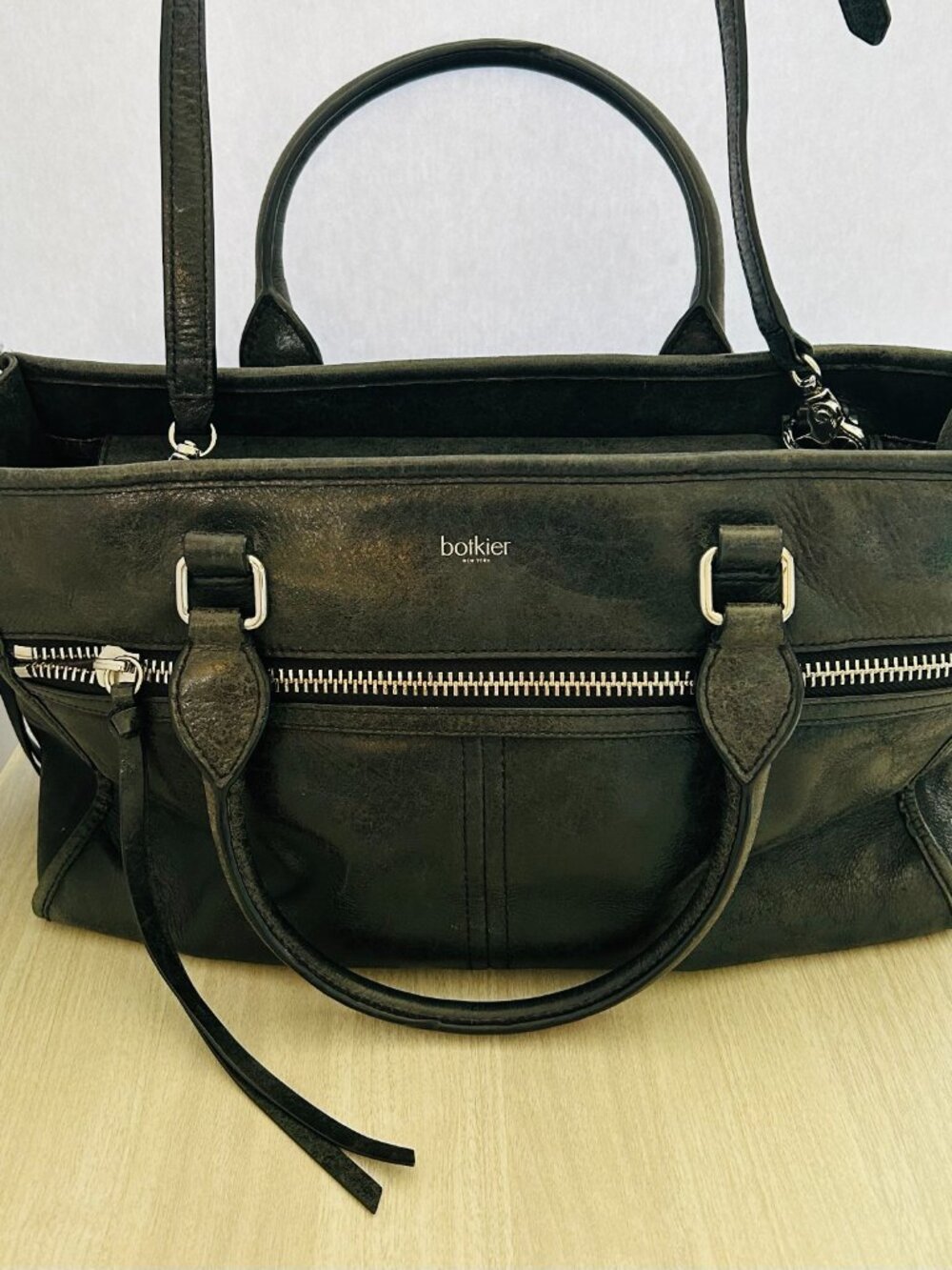Botkier Leather Trigger Tote in Black - Picture 2 of 9